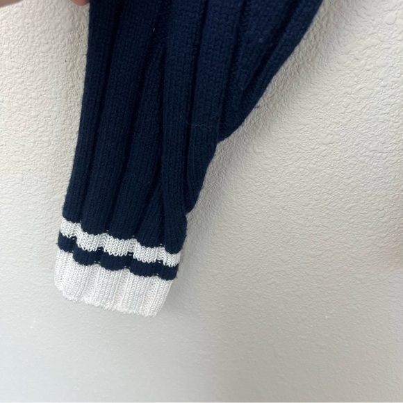 RAG & BONE Navy White Serena Button Front V-Neck Cardigan Sweater Women’s XS - Picture 11 of 16